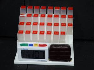 lot 26306 image: MedCenter Daily Med Organizer w Mini Pill Box