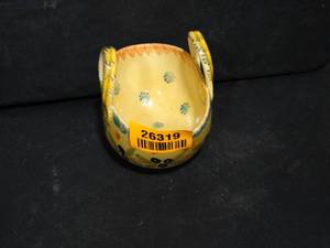 lot 26319 image: Handmade in Italy Pottery Purse Pot
