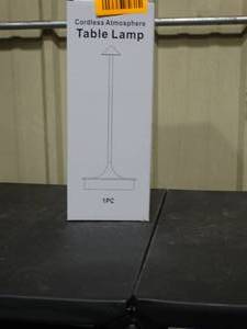 lot 26344 image: New Cordless Atmosphere Table Lamp