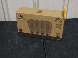lot 26349 image: New 4pk Energetic Lighting ST10 60w Bulbs