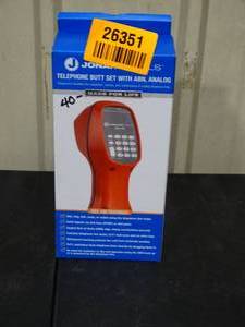 lot 26351 image: New Jonard Tools Telephone Butt Set with ABN, Analog