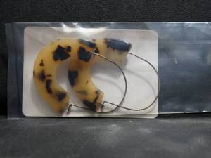 lot 26421 image: Pair of Cheetah Print Earrings