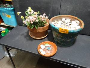 lot 26432 image: Lot of Misc. Flowerpots