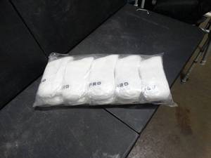 lot 26448 image: White Long Socks w Beer Mug Design (Small)
