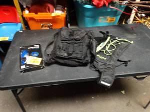 lot 26491 image: 2 Backpacks w Water Bag & Tubing