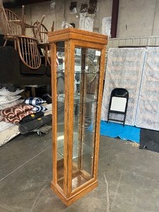 lot 22519 image: Wooden & Glass Display Case