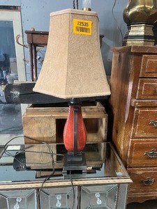lot 22535 image: Metal & Ceramic Lamp