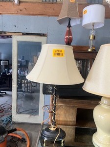 lot 22537 image: Brown Metal Lamp