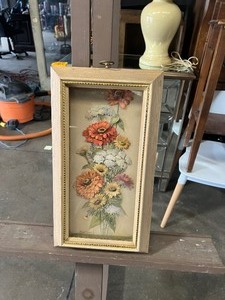 lot 22553 image: 2D Flower Picture Signed by Robert Laessig-ANA