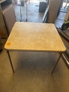 lot 22564 image: Square Metal Foldable Table