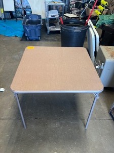 lot 22566 image: Square Metal Foldable Table