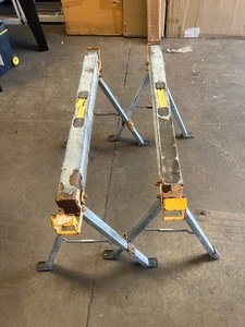 lot 22573 image: Tough Built Metal Sawhorses