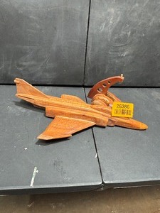 lot 26386 image: Wooden Fighter Plane Jet