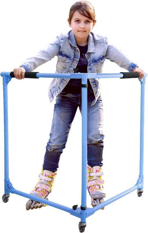 lot 241982 image: GanFindX Folding Skater Aid for Kids Roller Skating, Roller Skate Trainer for Kids Toddler 3036 Inch Height Outdoor Roller Skates