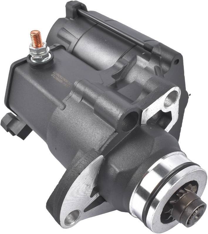lot 301399 image: GELUOXI Starter Black Replacement for Harley-Davidson Blackline Breakout Dyna Night Train Road Glide Softail 2006-2017 31618-06A 18905