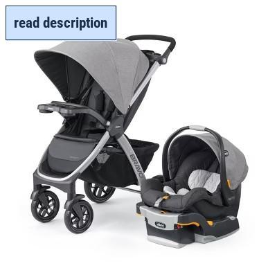 lot 321243 image: Retails for $310 Chicco Bravo 3-in-1 Quick-Fold Trio Travel System - Parker