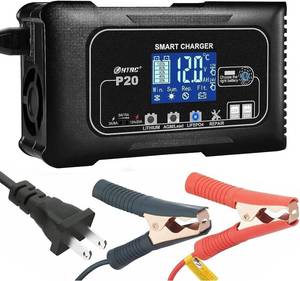 lot 221433 image: Smart Battery Charger 20A 12V24V Fully Automatic Maintainer, Trickle ChargerDesulfator with Overcharge Protection & Temperature Compensation for LiFePO4 Lead Acid Lithium Batteries