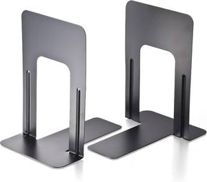 lot 321322 image: Officemate Non-Skid Bookends, 9 , Non-Skid Base, Chip Proof Enamel Coating (93051)