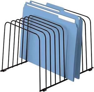 lot 321323 image: Fellowes 72112 Desktop Organizer, 11 Sections, Wire, 9 x 11-38 x 8, Black