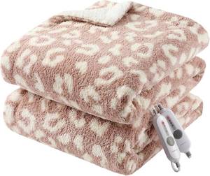lot 421420 image: GarveeHome Heated Blanket Queen Size, Electric Blanket Dual Control Soft Double Sherpa with 4 Heating Levels & 10 Hours Auto Off, Overheat Protection, Machine Washable, ETL Certification, Pink 84x90