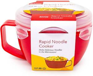 lot 421448 image: Rapid Plastic NoodleSoup Bowl  Microwave Soup & Noodles in Minutes  Perfect for Dorm, Small Kitchen, or Office  Dishwasher-Safe, Microwaveable, & BPA-Free