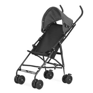 lot 9187277 image: Dream On Me Aero Travel Umbrella Stroller, One-Hand Quick Fold, 3-Point Safety Harness, Dual Brakes, Adjustable Removable Canopy, Lightweight Compact & Space-Saving for Infants and Toddlers   Black