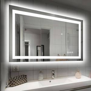 lot 231407 image: Retails for $140 Hivone 40X32 LED Bathroom Mirror with Lights, Anti-Fog, Dimmable, Backlit  Front Lit, Smart Bathroom Vanity Mirror, Memory Function, Shatterproof, Tempered Glass (HorizontalVertical)