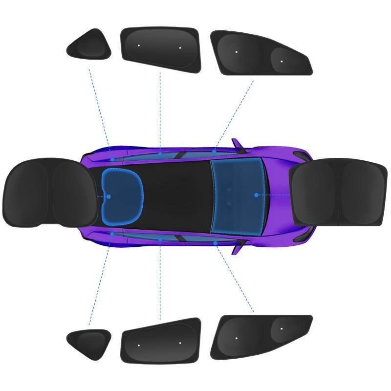 lot 36477 image: Window Sunshade with Sucks for Tesla Model Y Juniper 2025-2020 No-GapSag-Free Windshield Sunshade Heat Insulation Privacy Shade for Tesla Model Y Accessories 2025-2020 Black - Retail $69