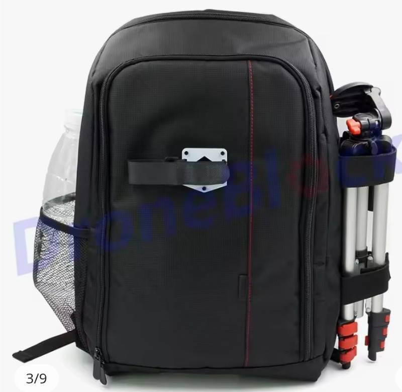 lot 56745 image: Racing Drone Quadcopter Backpack Carry Bag Outdoor Cover, Camera Lens Accessories. Missing Something on the Front.  SEE Last Photo. - Retail $30