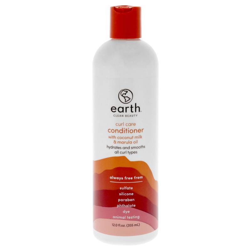 lot 56813 image: earth Curl Care Conditioner - Weightless Hydration - Curly Hair Conditioner with Coconut milk and Marula - Safe for Color-Treated Hair - 12 oz - Retail $11