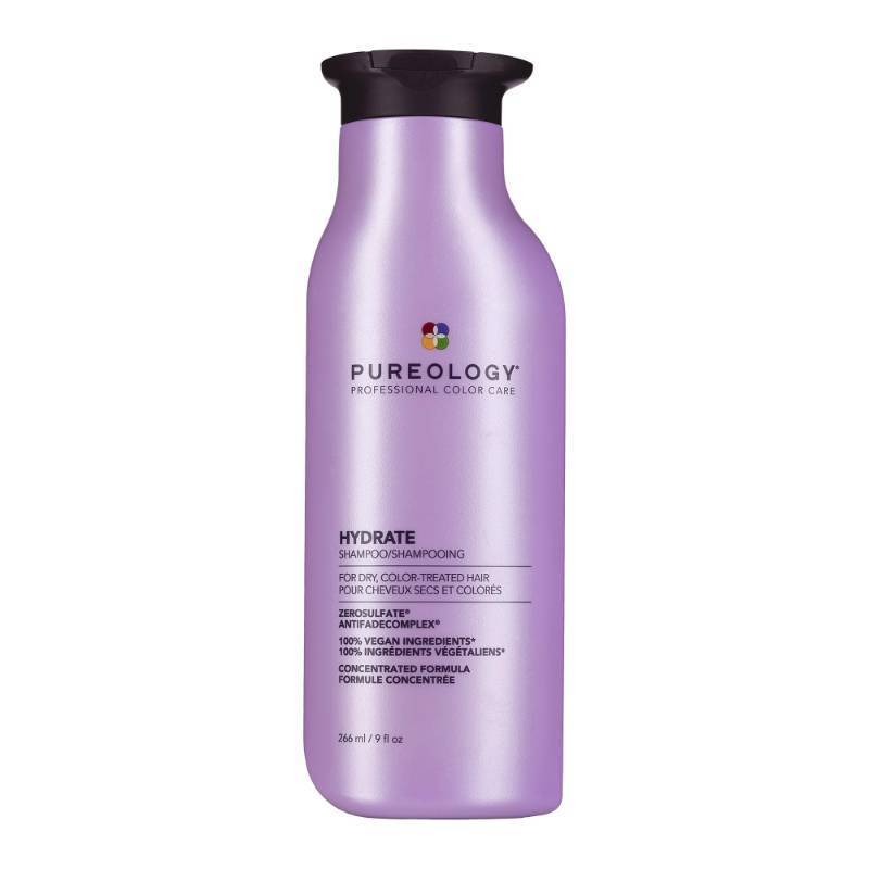 lot 56816 image: Pureology Hydrate Shampoo - For Dry or Color Treated Hair, Moisturizing Shampoo For Hydration & Softness, With Rose Extract & Green Tea, Vegan & Sulfate-Free, 9 Fl Oz - Retail $38