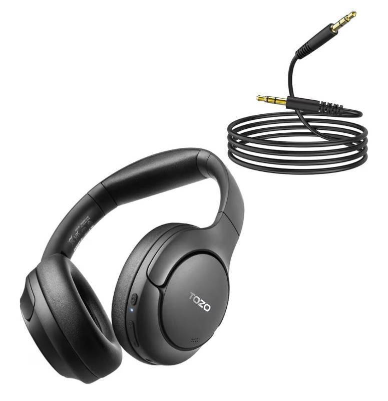 lot 26828 image: Hybrid Active Noise Cancelling Headphones  3.5mm Audio Cable Aux Cable Compatible for Headphone Tablets - Retail $25