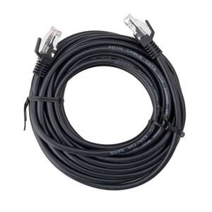 lot 1027 image: Cat 6 Ethernet Cable - dealworthy 25 Black RJ-45 Male-to-Male, 1.25 Gbps - Retail $14