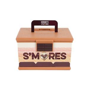 lot 1065 image: Hersheys Deluxe Smores Caddy Airtight, Portable Storage for Ingredients with Easy-Grip Handle - Retail $35