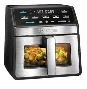 lot 1197 image: Gourmia GOURMIA Digital Air Fryer, 7.5 Liter with Window and Light, Mod. GAF858 - Retail $87
