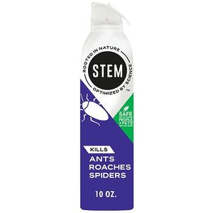 lot 1212 image: STEM Ant, Spider & Roach Killer Insect Spray - 10oz Aerosol Spray, Safe to Use Around Kids and Pets, Ready to Use, Lemon Grass Oil - Retail $16