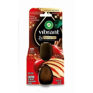 lot 1219 image: Air Wick Essential Mist Vibrant Scented Oil Air Freshener Diffuser Refill  Warm Apple and Cinnamon  1 Count - Retail $11