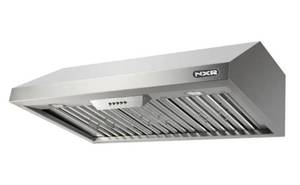 lot 1008 image: NXR - EH3019 30 Commercial Range HoodUltra Quiet Motor with 800 CFMStainless Steel Baffle FiltersDelayed Power Auto Shut Off (3 minutes preset)Commercial Grade Stainless Steel - Retail $350