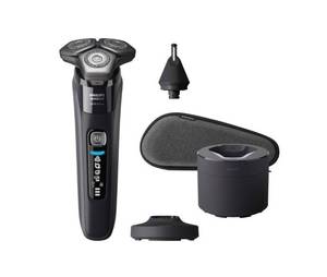 lot 1089 image: Philips Norelco Electric Shaver with Charging Base and Travel Case - Retail $150
