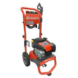 lot 1088 image: Husqvarna EXI875 Gas Powered Pressure Washer 3100 PSI MAX  2.0-2.5 GPM CSA Certified with 5 Nozzles Powerful Storage Organization - Retail $180