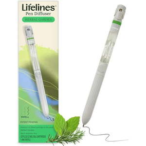 2-Pack Lifelines Pen Diffuser  Herbal Garden - 1mm Black Ballpoint Pen with Scented Essential Oil Blends - Retail: $26