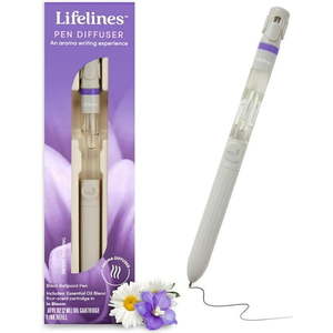 2-Pack Lifelines Scented Ballpoint Pen â In Bloom  1.0mm Black Ink  Smooth Writing  Soft Grip - Retail: $26