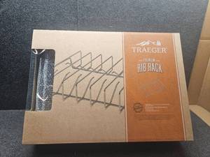 lot 5953 image: Traeger Pellet Grills BAC354 Premium Rib Rack. BIG Daddy Holds 8 Racks