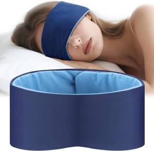 lot 5999 image: Deep Sleep Mask, Sleep Mask for Men & Women, Reversible Dual-Side Eye Mask, Pressure-Free & Light Block-Out Eye Mask for Travel & Sleeping
