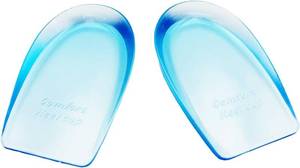lot 6128 image: Bloomlab Gel Silicone Heel Cups Plantar Fasciitis Inserts for Women or Men Bone Spurs Heel Pain Relief, Gel Heel Protectors, Sore Feet Bruised Heel Treatment (1 Pairs, Women 8.5-13.5  Men 7-12)