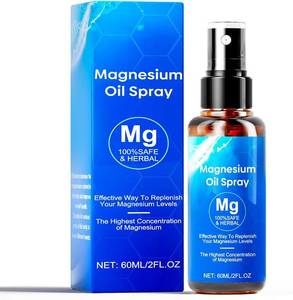 lot 6145 image: Magnesium Oil Spray, Magnesium Oil Skin & Body Extra Strength, 60Ml Pure Magnesium Chloride Oil Spray, Organic Natural Magnesium Spray, Easy to Absorb and Use