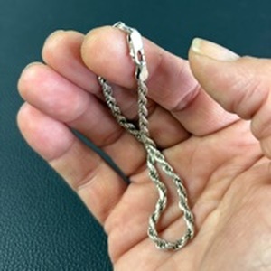 lot 3 image: Sterling Silver Chain Bracelet