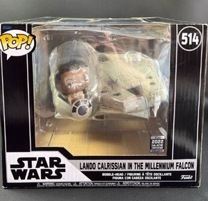 lot 5 image: 2022 Funko Pop Star Wars Lando Calrissian in Millennium Falcon #514