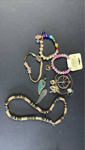 lot 31 image: Mixed Beaded Jewelry Collection with Charms
