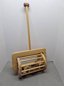 lot 57 image: Handmade Wood Toddler Push Toy
